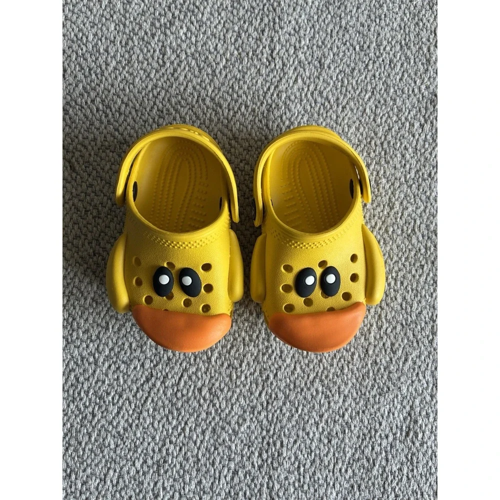 Crocs Littles I AM Rubber Ducky Clog C2/C3 Yellow 210025 Toddler